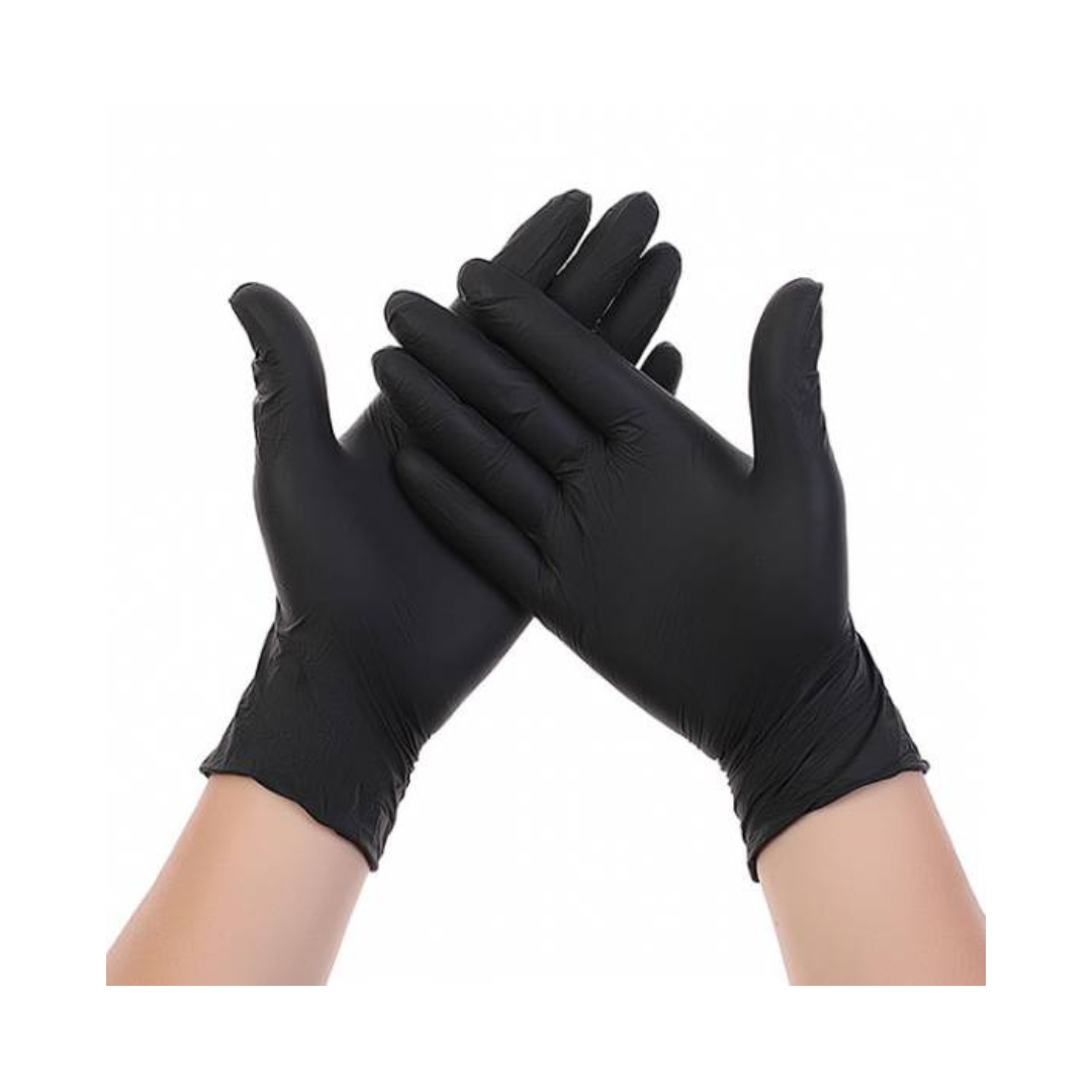 Guantes examinación nitrilo negro
