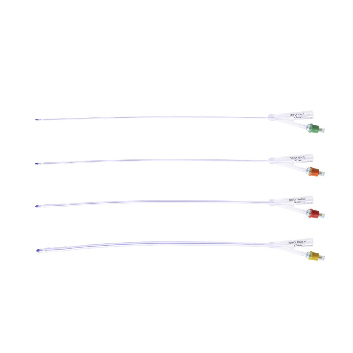 Sonda Foley 2 vías 100% silicona con balón