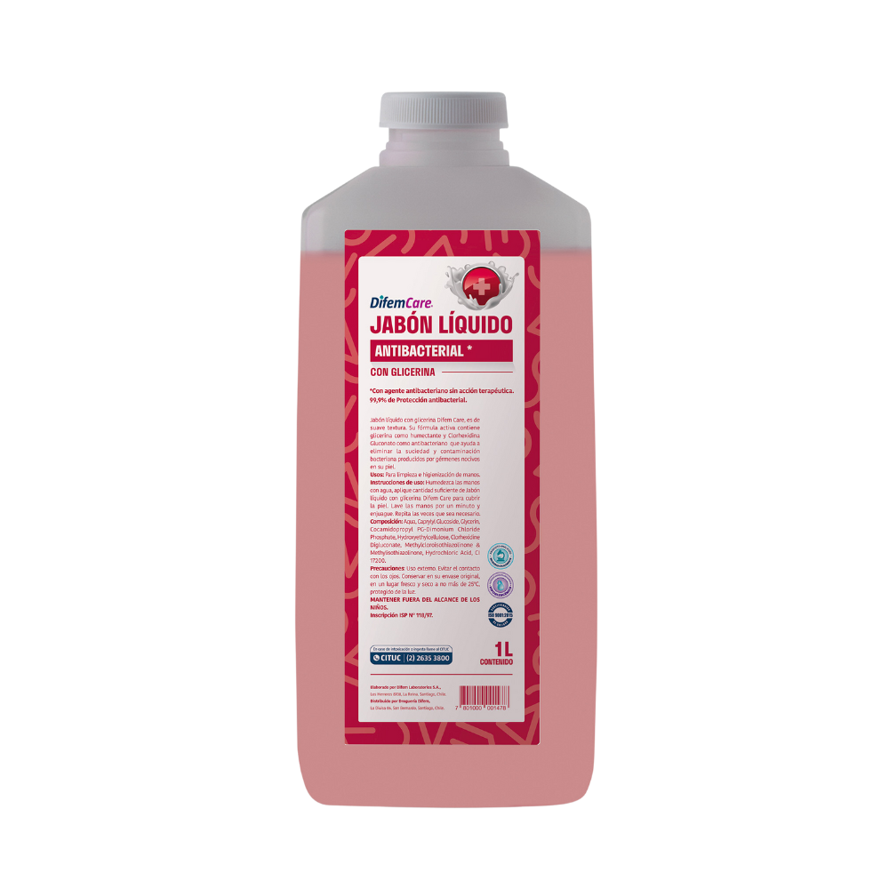 Jabón antibacterial con glicerina